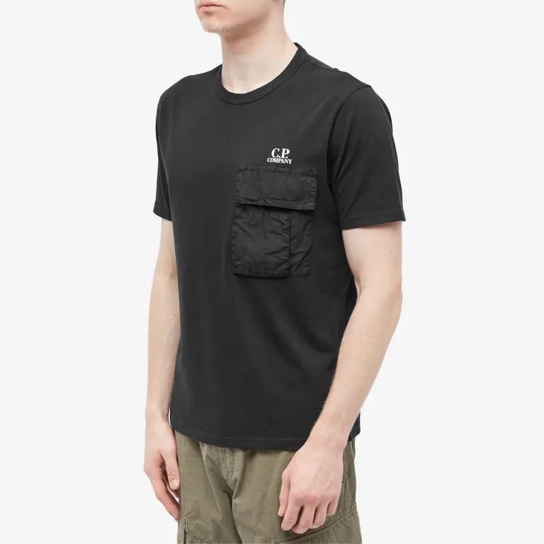 T-Shirt C.P. Company Pocket Logo Noir
