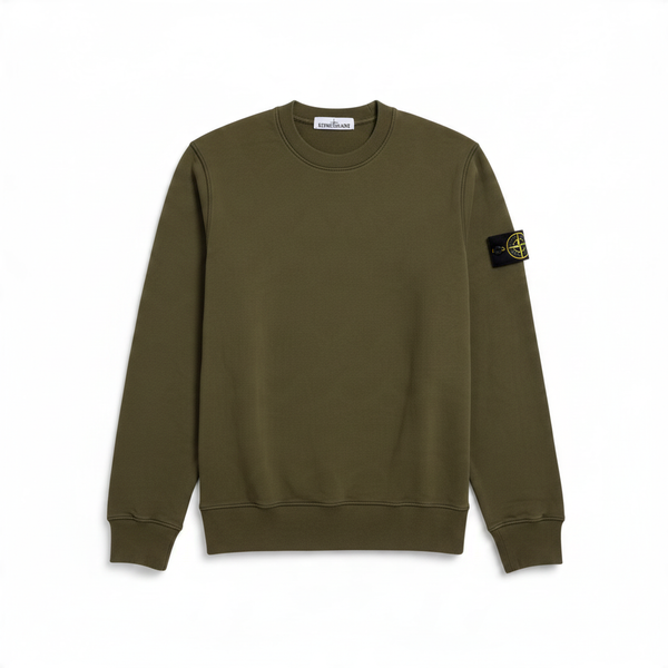 Sweat Stone Island vert kaki classique