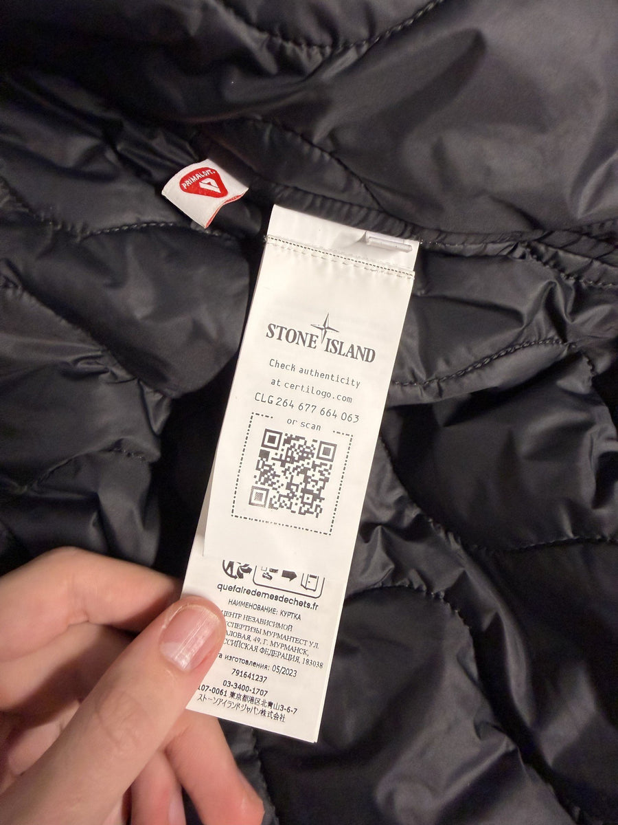 Veste Stone Island Junior Reflective à capuche logo compass