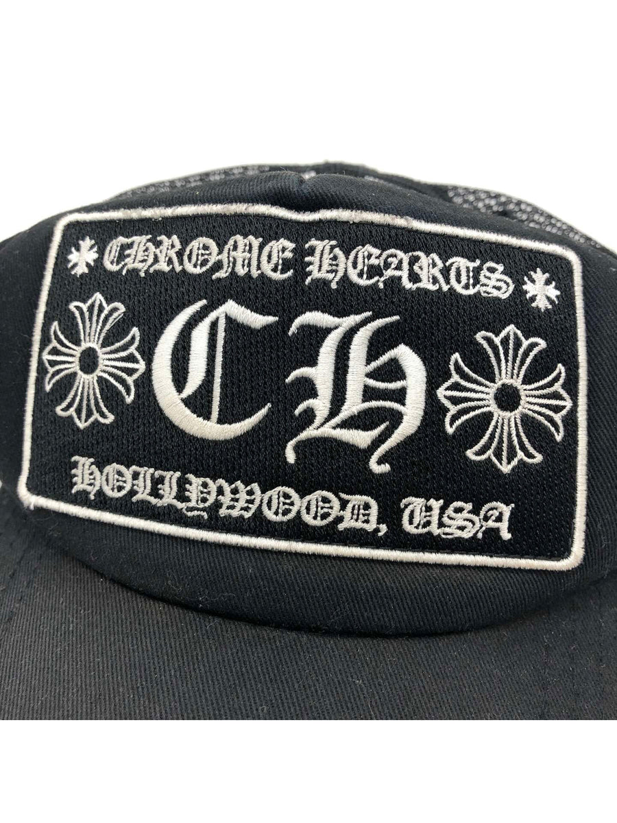 Casquette Chrome Hearts Hollywood trucker noire