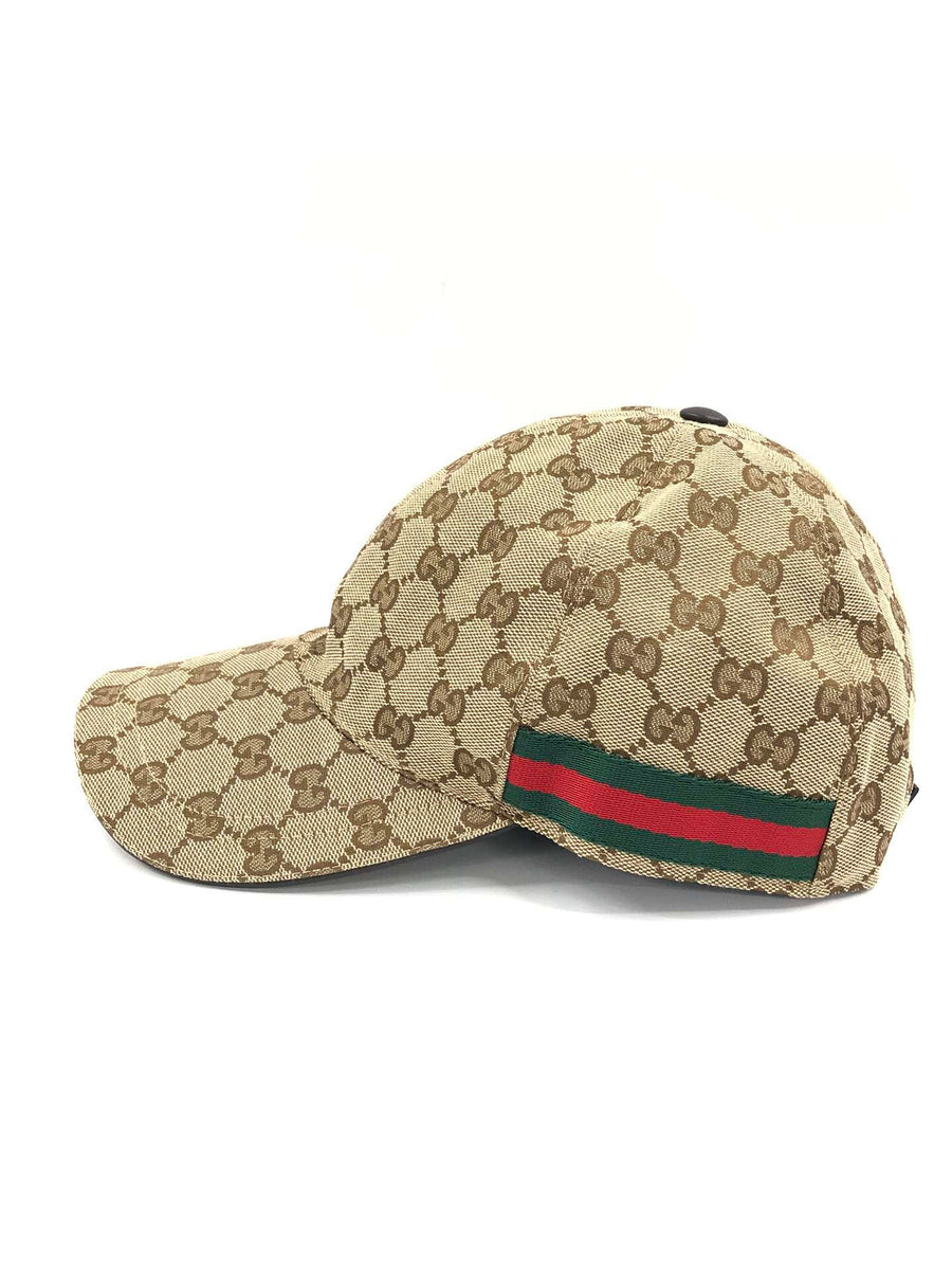 Casquette Gucci baseball GG beige