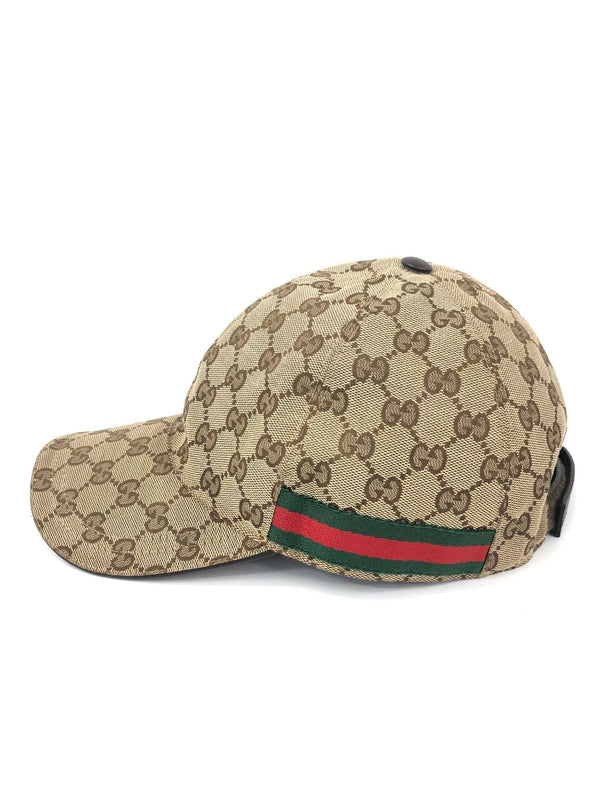 Casquette Gucci baseball GG beige