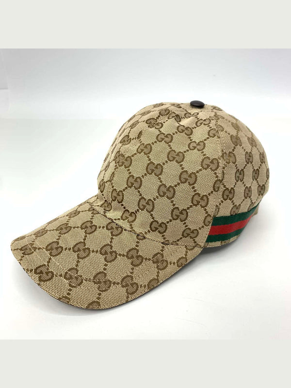 Casquette Gucci baseball GG beige