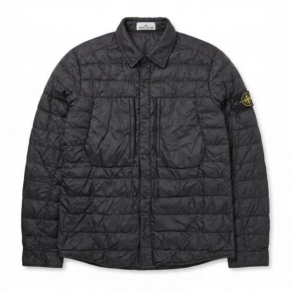 Doudoune Stone Island surchemise matelassée noire