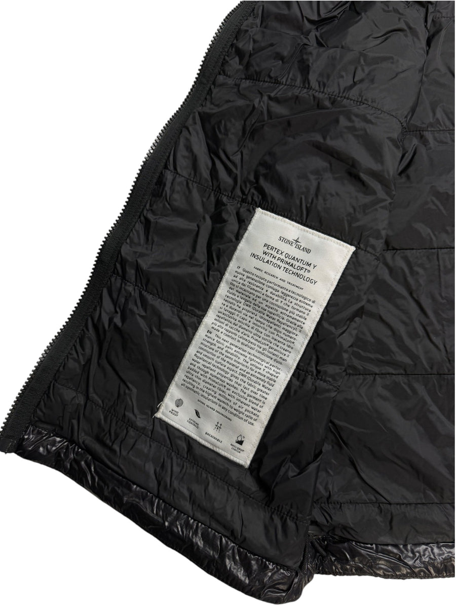 Gilet Stone Island sans manches noir brillant