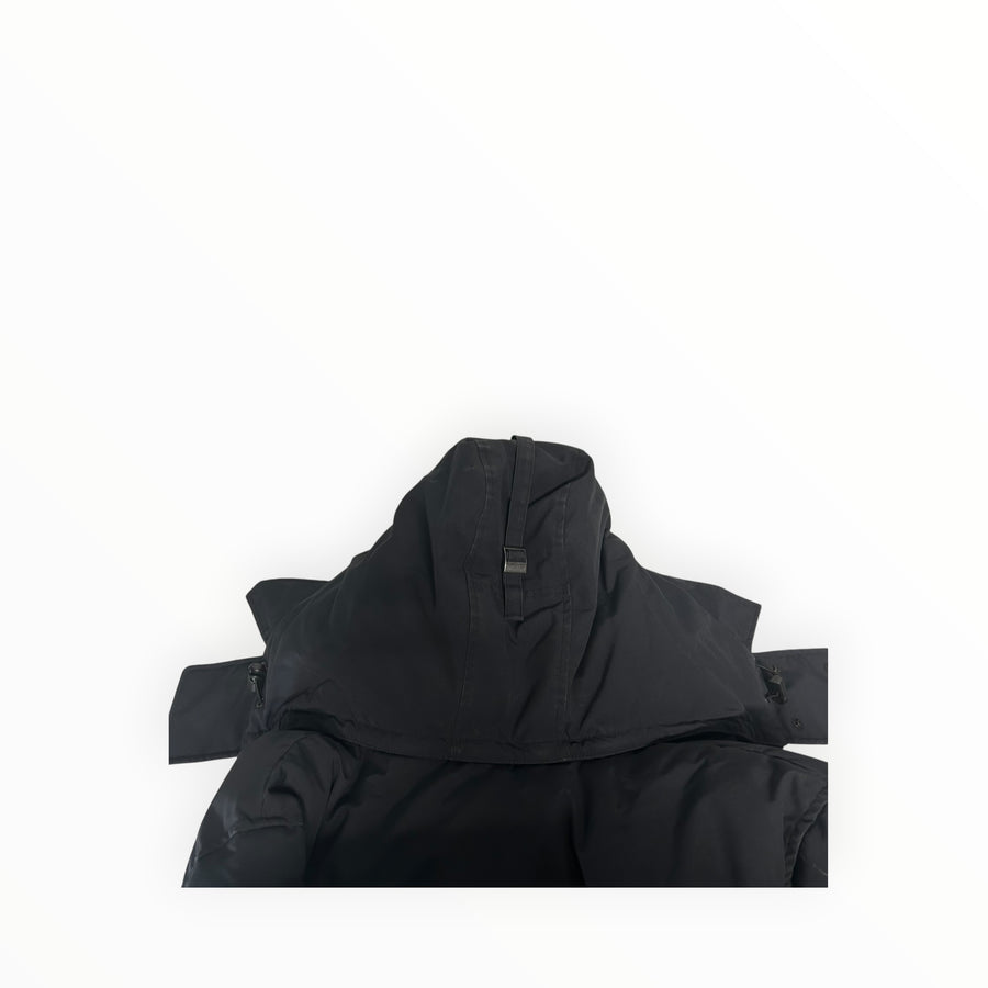Parka noire Secondstore Canada Goose avec capuche protectrice pour grand froid