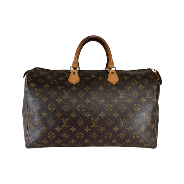 Sac de voyage Secondstore Louis Vuitton Speedy 40 en toile Monogram marron