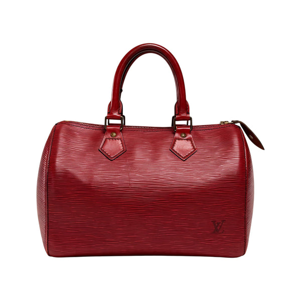 Sac Secondstore Louis Vuitton Speedy 30 en cuir Épi rouge, vue arrière