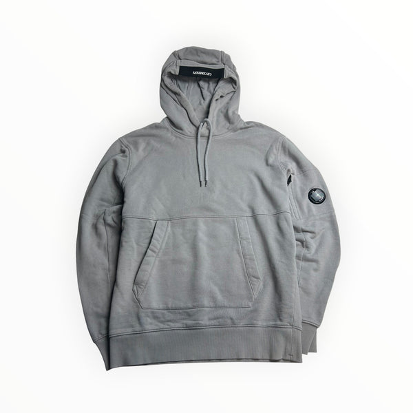 Sweat à capuche C.P. Company gris à lentille