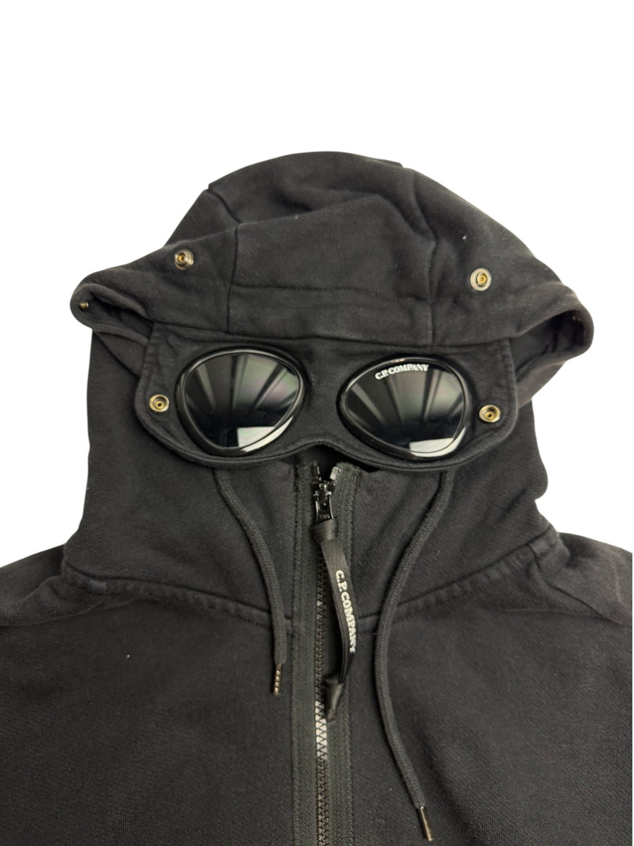 Sweat à capuche zippé C.P. Company Goggle noir