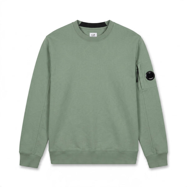 Sweat C.P. Company vert à lentille