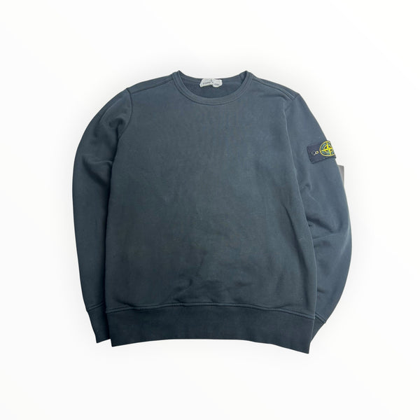 Sweat Stone Island bleu marine col rond