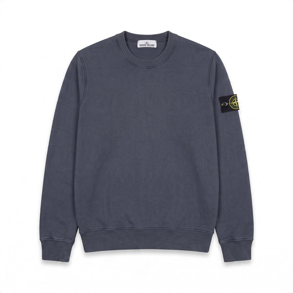 Sweat Stone Island bleu marine écusson junior