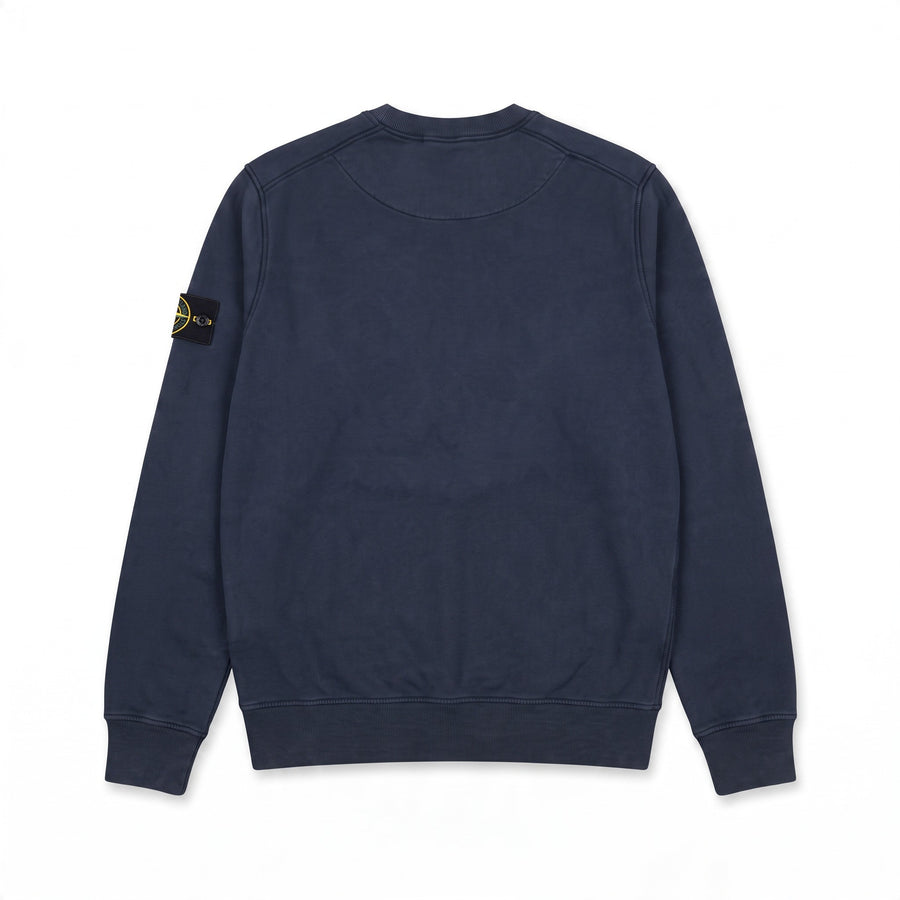 Sweat Stone Island bleu marine écusson junior