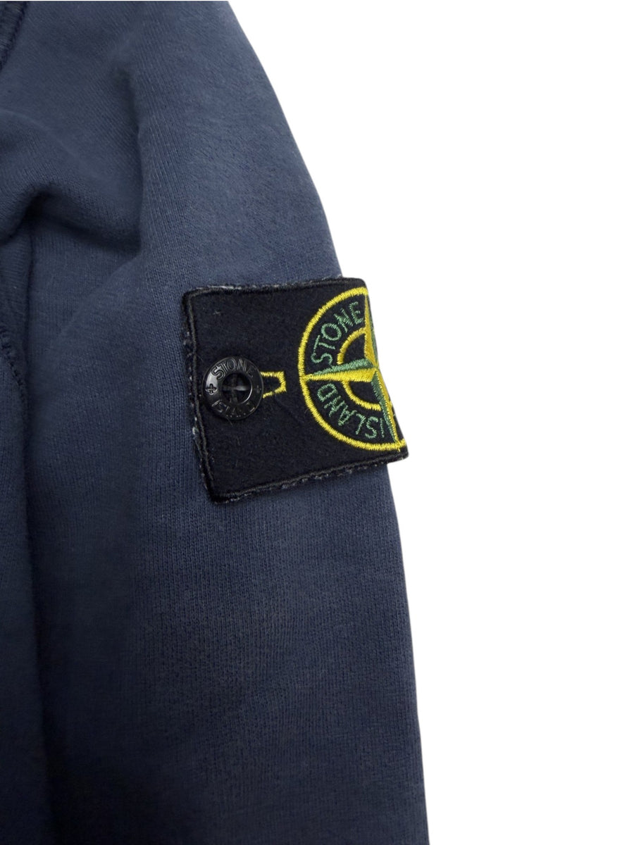 Sweat Stone Island bleu marine écusson junior