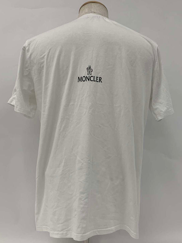 Tee Moncler blanc double logo