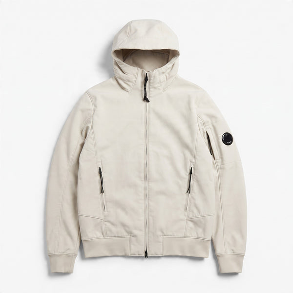 Veste C.P. Company Shell-R beige à capuche