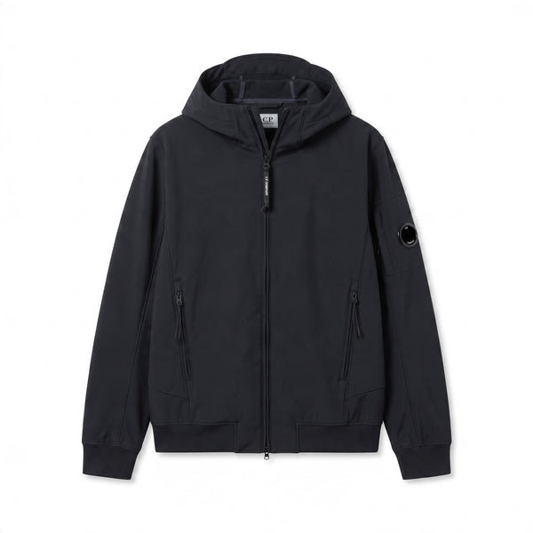 Veste C.P. Company Shell-R bleu marine à capuche