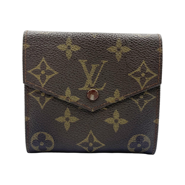 Secondstore Louis Vuitton Monogram canvas Billets Carte Crédit wallet with a snap button closure