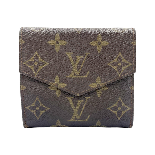Secondstore pre-owned Louis Vuitton Monogram canvas Billets Carte Credit wallet with iconic brown logo pattern