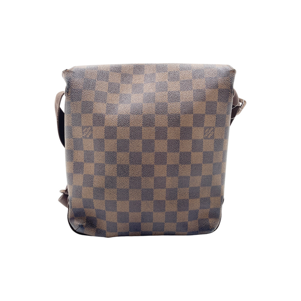 Secondstore Louis Vuitton Brooklyn PM messenger bag in brown Damier Ebene canvas with magnetic flap closure