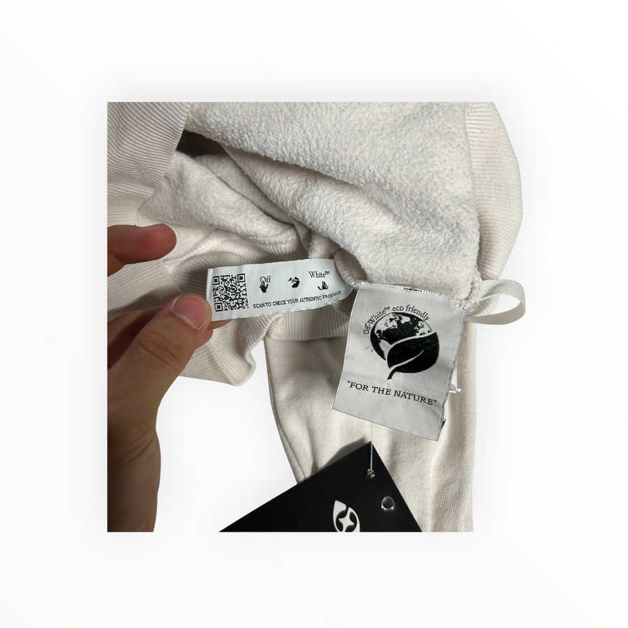 Pull Off White capuche blanc Box Logo