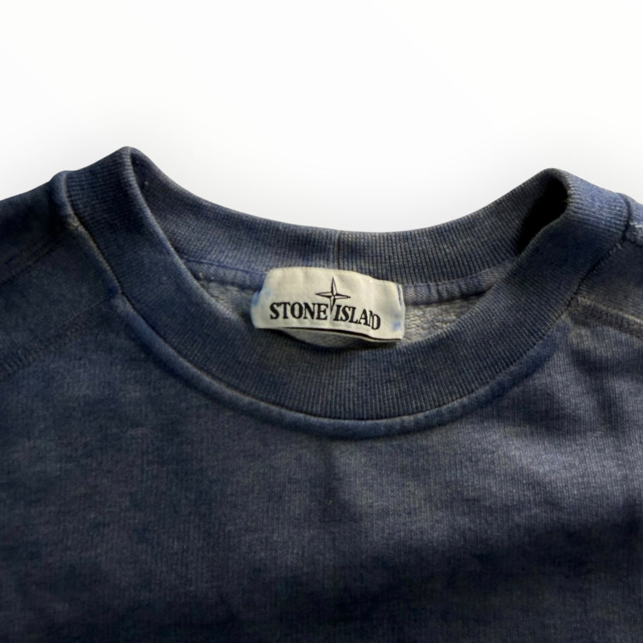 Sweat Stone Island Dust Colour Treatment Gris/Bleu