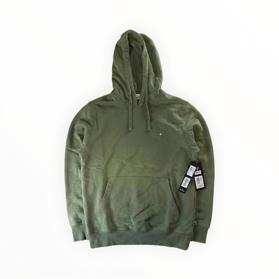 Sweat à Capuche Stone Island - Kaki (Logo Poitrine)