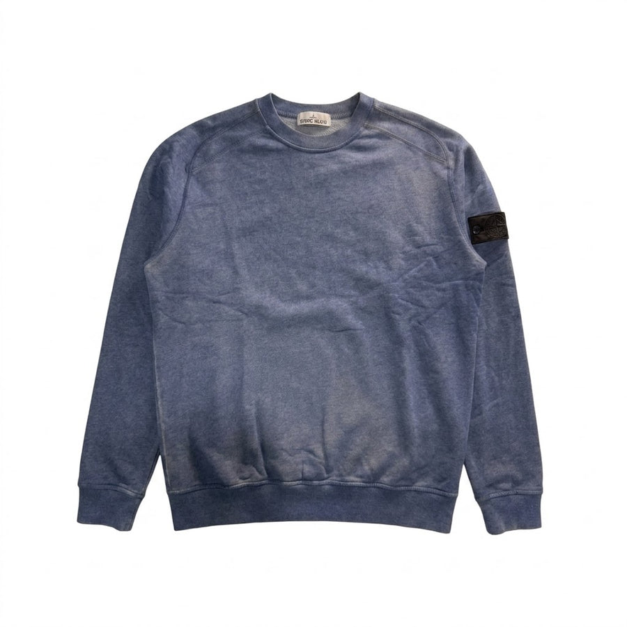 Sweat Stone Island Dust Colour Treatment Gris/Bleu