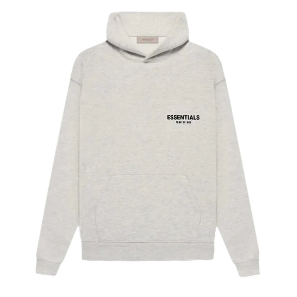 Hoodie Fear of God Essentials Light Oatmeal SS22 - face