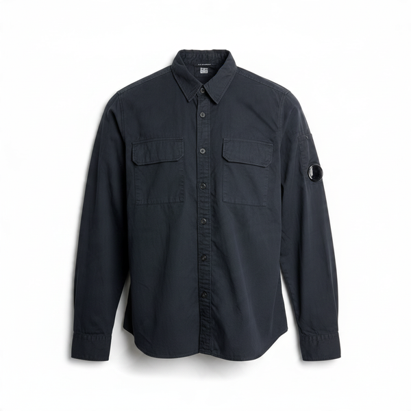 Veste chemise C.P. Company noire à lentille