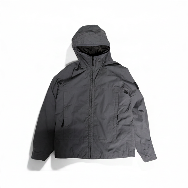 Veste Stone Island Junior grise à capuche