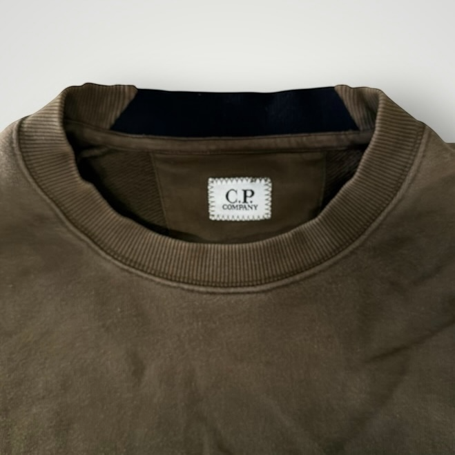 Pull Col Rond C.P. Company - Vert Olive