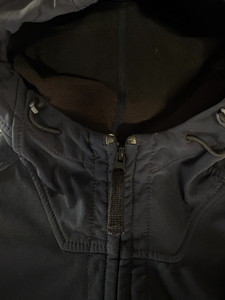 Veste Softshell à Capuche Stone Island - Bleu Marine