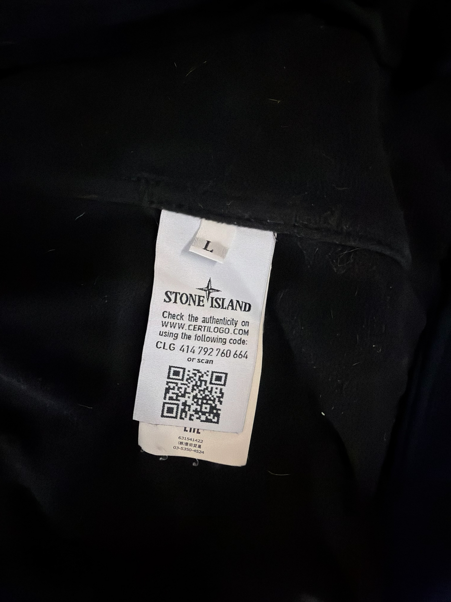 Veste Softshell à Capuche Stone Island - Bleu Marine
