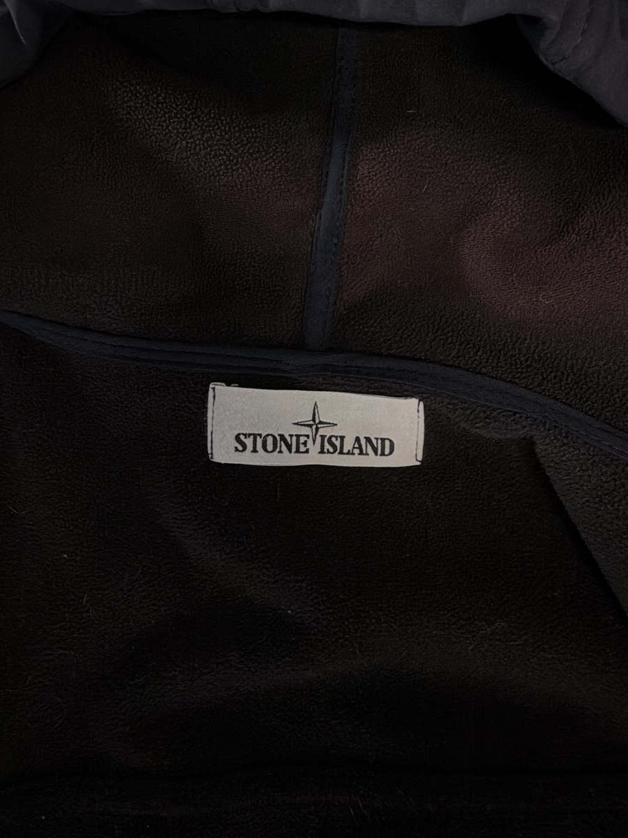 Veste Softshell à Capuche Stone Island - Bleu Marine