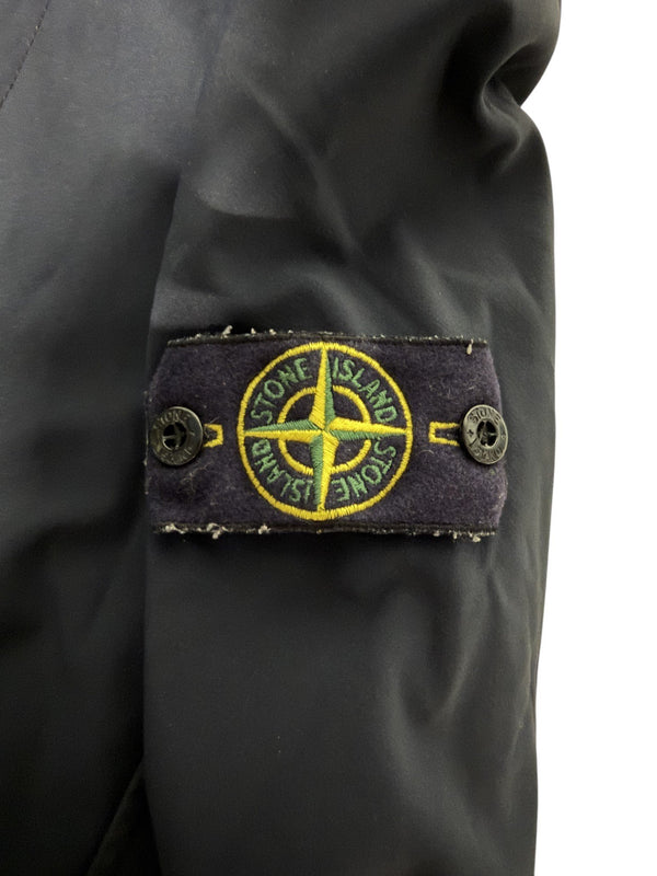 Veste Stone Island Light Soft Shell-R bleu marine à capuche