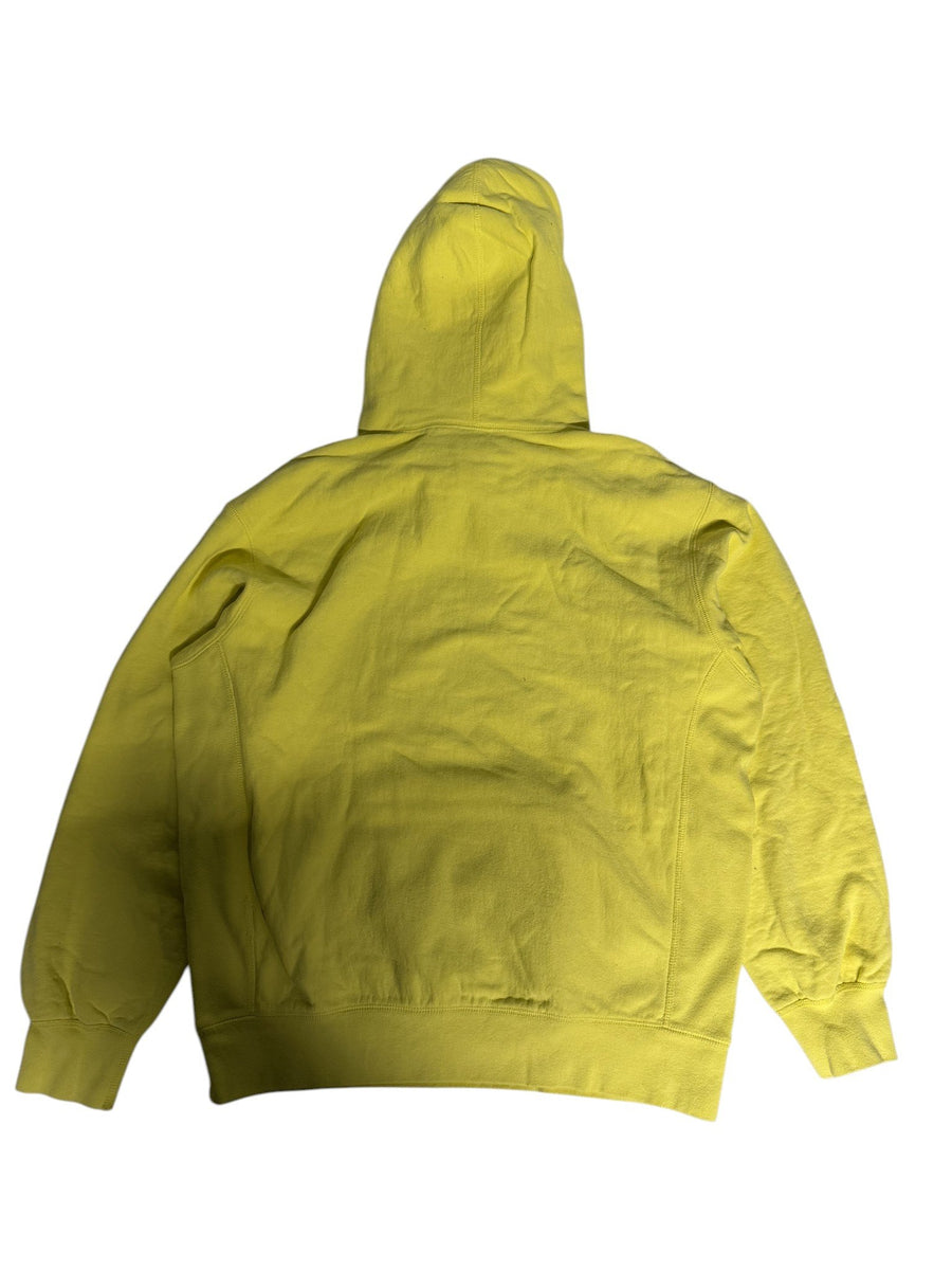 Sweat à capuche Supreme x KAWS Chalk Logo jaune