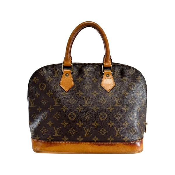 Sac à main Secondstore Louis Vuitton Alma en toile Monogram marron
