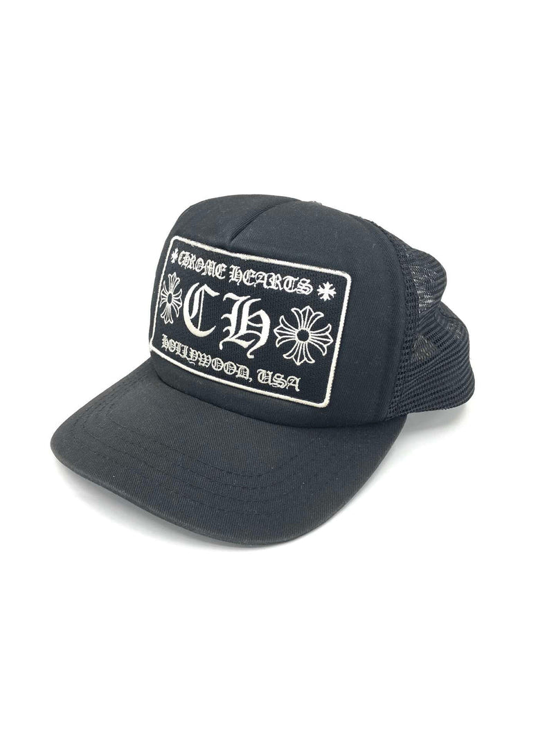 Casquette Chrome Hearts Hollywood trucker noire