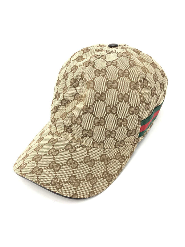 Casquette Gucci baseball GG beige