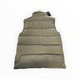 Dos d'une doudoune sans manches Secondstore C.P. Company en nylon irisé beige avec matelassage horizontal