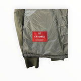 Secondstore C.P. Company Goggle Jacket interior showing the red C.P. Shell performance fabric label and quilting.