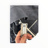 Secondstore C.P. Company black cotton hoodie interior label with authenticity QR code and size tag