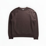 Secondstore C.P. Company mauve crewneck sweatshirt in premium cotton with raglan sleeves and tonal logo embroidery