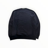 Secondstore C.P. Company navy blue cotton crewneck sweatshirt with ribbed trims and back neck branding