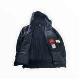 Secondstore C.P. Company navy Pro-Tek hooded jacket with Primaloft insulation and interior branding labels