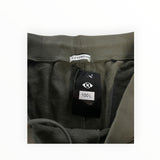 Secondstore C.P. COMPANY olive green cotton cargo sweatpants with elastic waistband and brand label