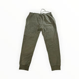 Pantalon cargo Secondstore C.P. COMPANY en coton vert olive avec taille élastique et chevilles resserrées