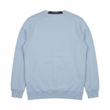 Vue arrière du sweat-shirt bleu ciel Secondstore C.P. Company en coton avec col rond et finitions côtelées.